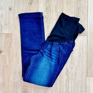 1822 Denim Over the Bump Slim Straight Leg Maternity Jeans